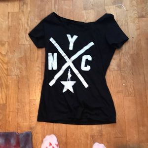 Hamilton shirt low neck off the shoulder or not